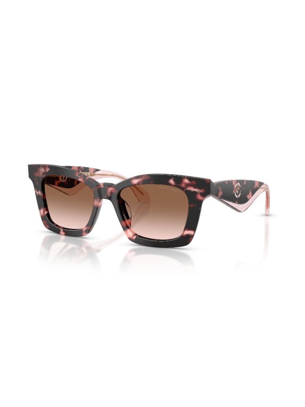 New Giorgio Armani Women's Sunglasses Havana Brown Lens Acetate Frame AR8235U 50